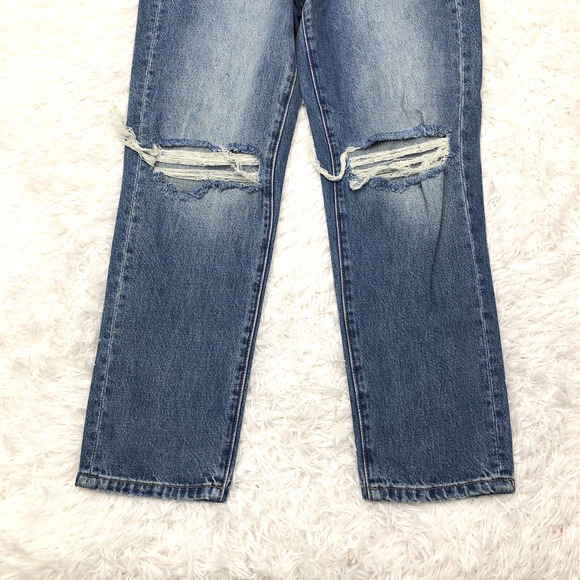 Blank Nyc Jeans The Madison Crop High-Rise Denim Distressed Size 27 NWT New - Picture 3 of 12